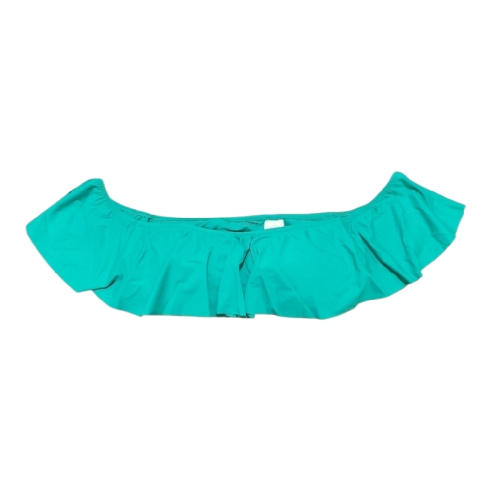Calzedonia Swim Indonesia Bandeau Ruffle Off Shoulder Bikini Top S Aloha Green